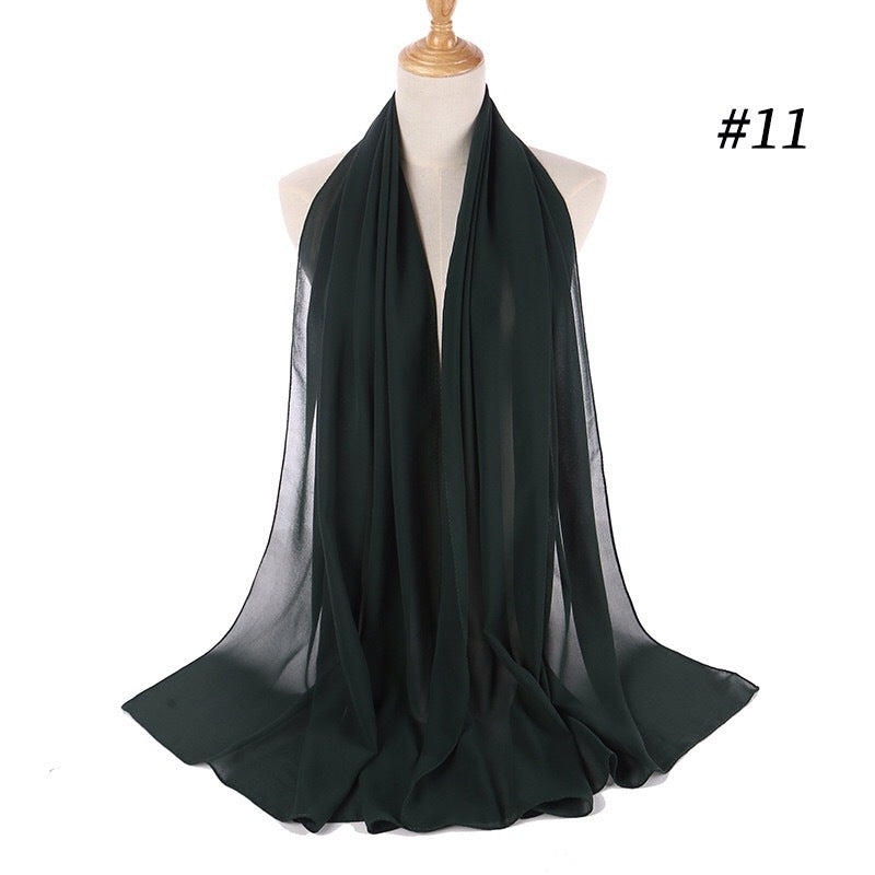 Maryam's Diamond Style Georgette Soft Chiffon Scarf/Hijab