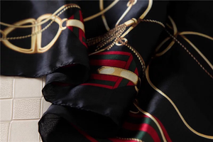 Maryam's Diamond Style Stunning Silk Satin Printed Shawl/Hijab