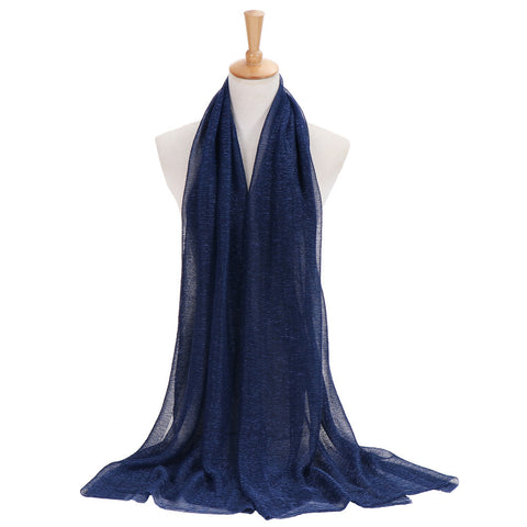 Maryam's Diamond Style Newest Shimmer Polyester Crinkle Hijab