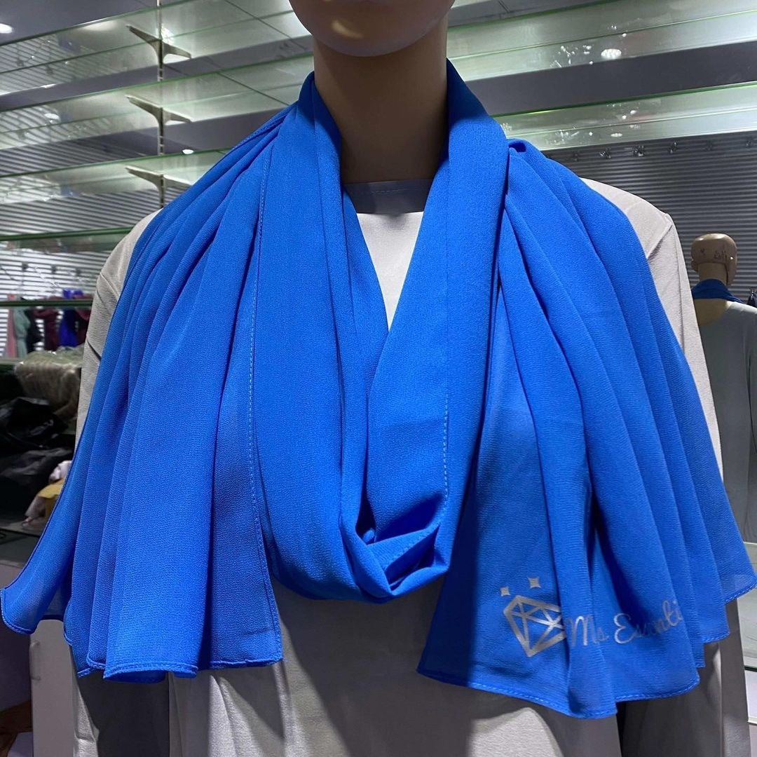 Maryam’s Diamond Style Plain Signature Chiffon Hijab