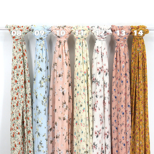 Maryam’s Diamond Style Premium Printed Pleated Chiffon Hijab