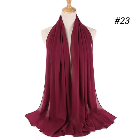 Maryam's Diamond Style Georgette Soft Chiffon Scarf/Hijab