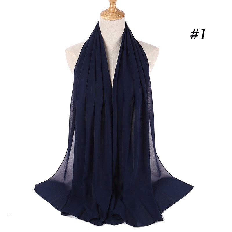 Maryam's Diamond Style Georgette Soft Chiffon Scarf/Hijab