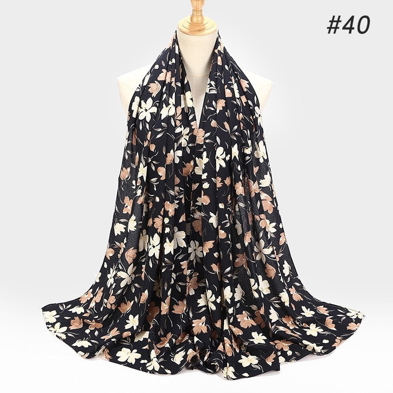 Maryam's Diamond Style Printed Bubble Chiffon Hijab