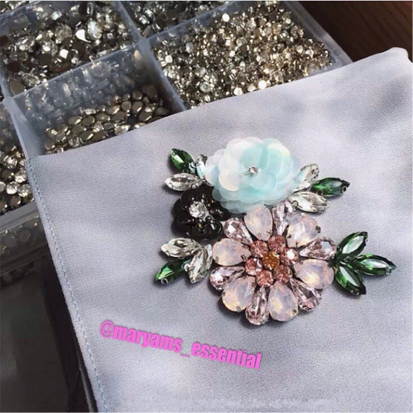 Maryam's Diamond Style Stunning Luxury Chiffon Hijab/Shawl