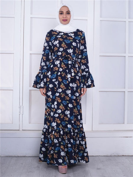 Maryam's Diamond Style Classic Flower Maxi Dress