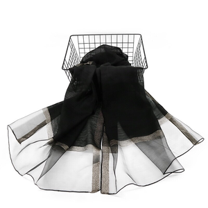 Maryam's Diamond Style Organza with Shimmer Edge Viscose Hijab/Shawl