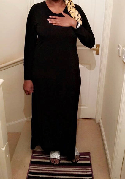 Maryam's Diamond Style Simple Abaya Dress