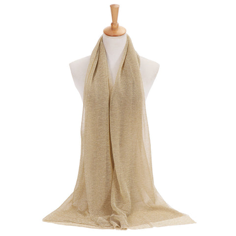 Maryam's Diamond Style Newest Shimmer Polyester Crinkle Hijab