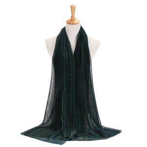 Maryam's Diamond Style Newest Shimmer Polyester Crinkle Hijab