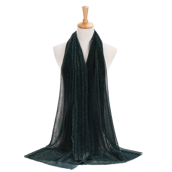 Maryam's Diamond Style Newest Shimmer Polyester Crinkle Hijab