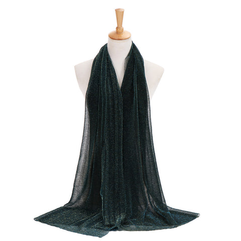 Maryam's Diamond Style Newest Shimmer Polyester Crinkle Hijab