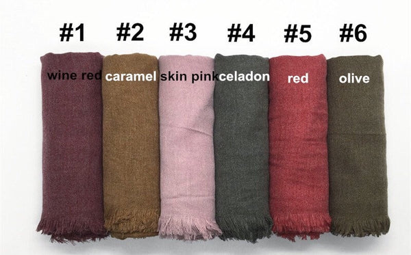 Maryam’s Diamond Style Plain Pashmina Hijab