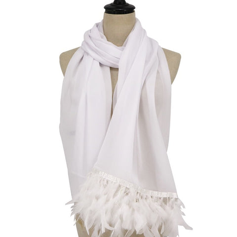 Maryam's Diamond Style Signature Feather Chiffon Hijab