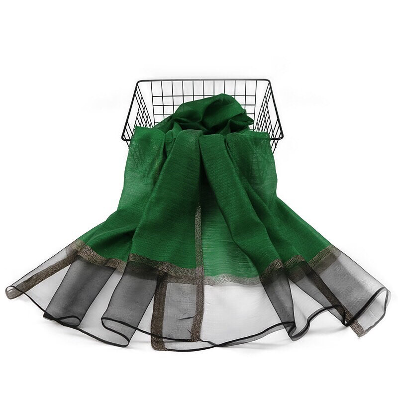 Maryam's Diamond Style Organza with Shimmer Edge Viscose Hijab/Shawl