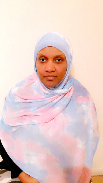 Maryam's Diamond Style Unique Tie - Dye Jersey Hijab