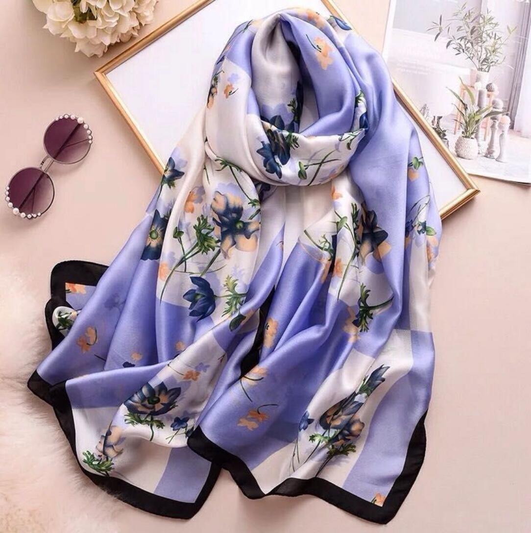 Maryam's Diamond Style Stunning Silk Satin Printed Shawl/Hijab