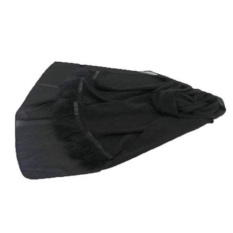 Maryam’s Diamond Style Furry Feather Edge Chiffon Hijab