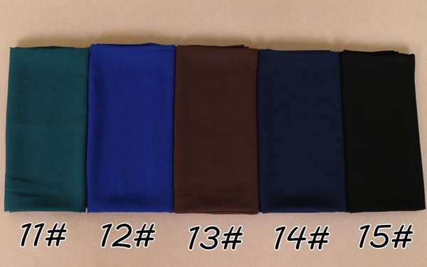 Maryam's Essential Square Everyday Pure Solid Colour Chiffon Hijab