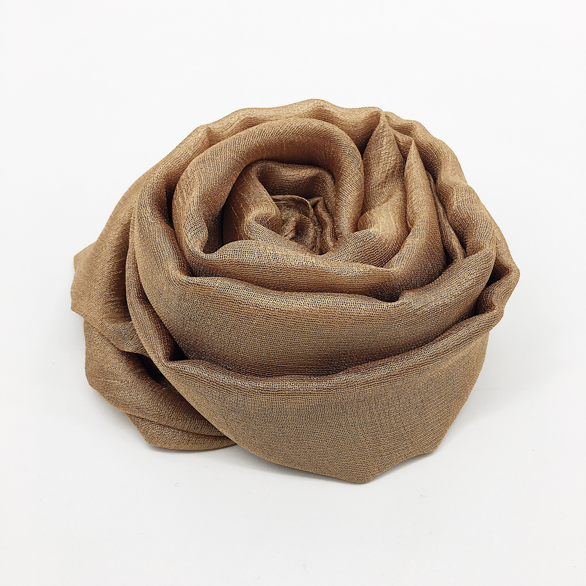 Maryam's Diamond Style Plain Linen Silk Polyester Hijab