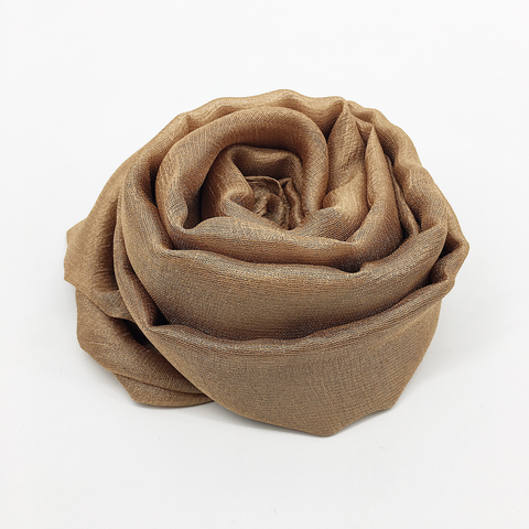 Maryam's Diamond Style Plain Linen Silk Polyester Hijab