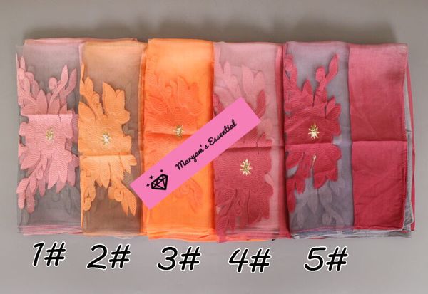 Maryam's Diamond Style Silk Soft Shawl/Hijab