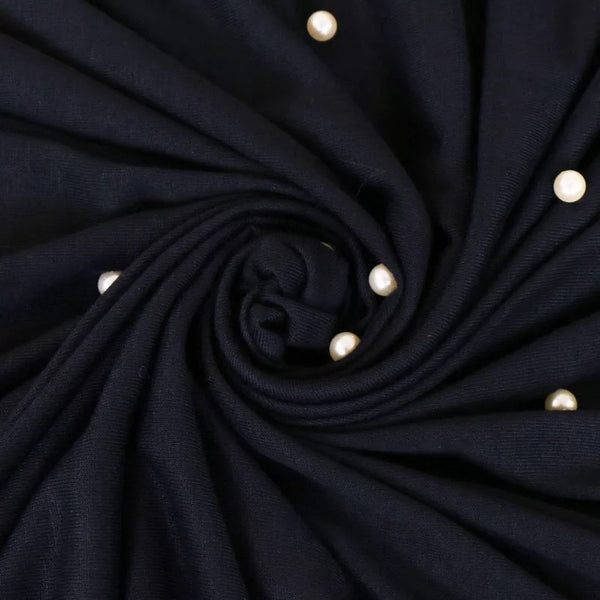 Maryam's Diamond Style Premium Jersey with Pearls Hijab/Shawl