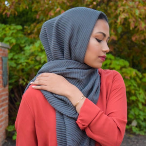 Maryam's Diamond Style Ridge Viscose Crumpled Hijab