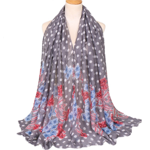Maryam's Diamond Style Gradient Dot Print Viscose Soft Hijab/Shawl
