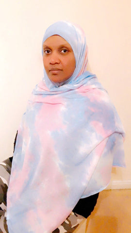 Maryam's Diamond Style Unique Tie - Dye Jersey Hijab