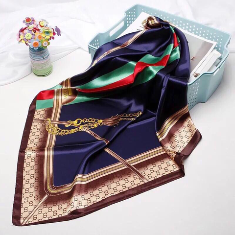 Maryam's Diamond Style Stunning Silk Satin Printed Shawl/Hijab
