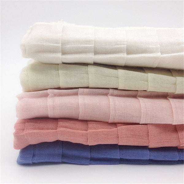 Maryam's Diamond Style Embossed Grid Viscose Solid Crinkle