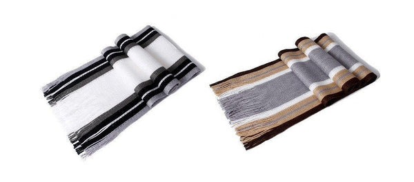 Maryam's Diamond Style Men Luxury Tassel Cashmere Scarf