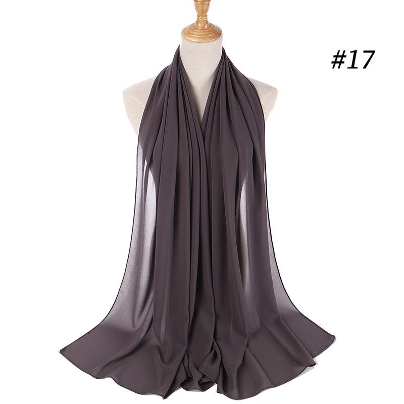 Maryam's Diamond Style Georgette Soft Chiffon Scarf/Hijab