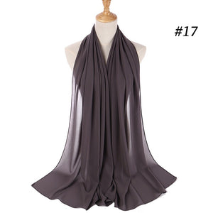 Maryam's Diamond Style Georgette Soft Chiffon Scarf/Hijab