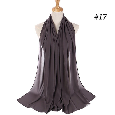 Maryam's Diamond Style Georgette Soft Chiffon Scarf/Hijab