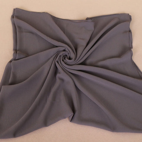 Maryam's Diamond Style Square Everyday Pure Solid Colour Chiffon Hijab