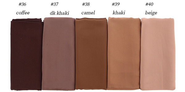 Maryam's Diamond Style Georgette Soft Chiffon Scarf/Hijab