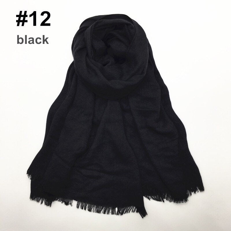 Maryam’s Diamond Style Plain Pashmina Hijab