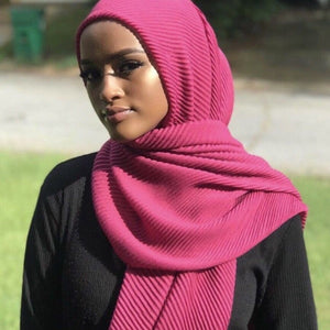 Maryam's Diamond Style Ridge Viscose Crumpled Hijab