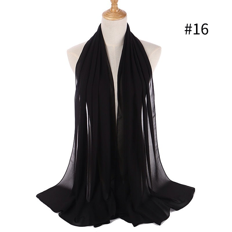 Maryam's Diamond Style Georgette Soft Chiffon Scarf/Hijab