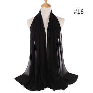 Maryam's Diamond Style Georgette Soft Chiffon Scarf/Hijab