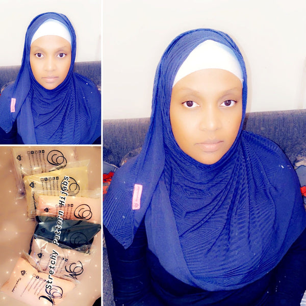 Maryam's Diamond Style Geometric Pattern Jersey Stretchy Nylon Hijab