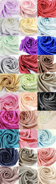 Maryam's Diamond Style Stunning Plain Satin Shawl/Hijab