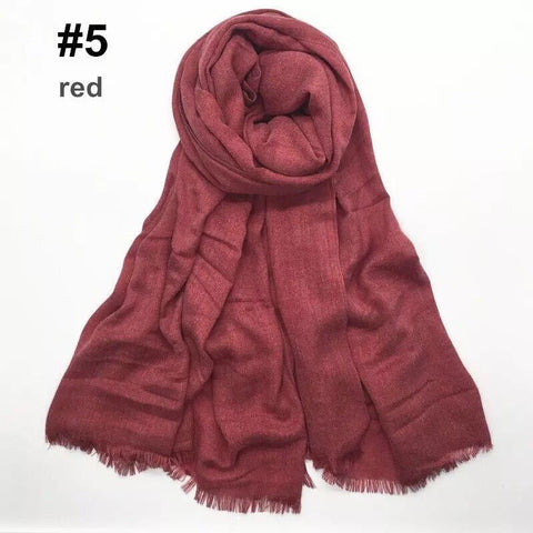 Maryam’s Diamond Style Plain Pashmina Hijab