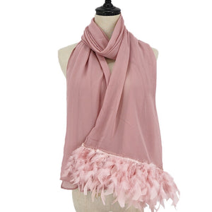 Maryam's Diamond Style Signature Feather Chiffon Hijab