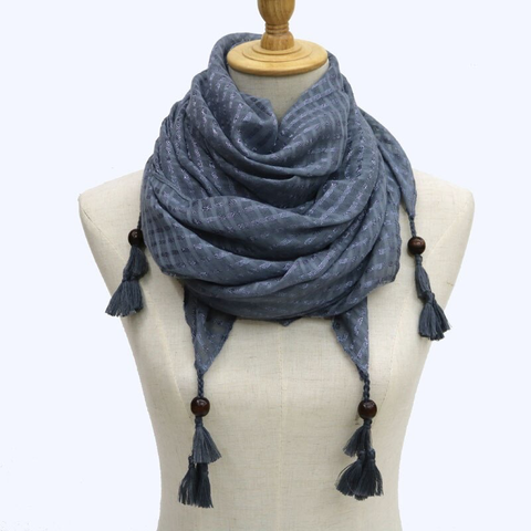 Maryam's Diamond Style Latest Polyester Beads Snood Hijab