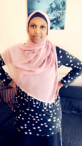 Maryam's Diamond Style Plain Chiffon with Tassels Pearls Hijab