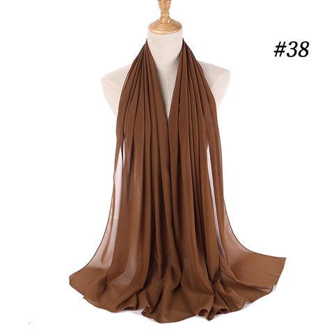 Maryam's Diamond Style Georgette Soft Chiffon Scarf/Hijab