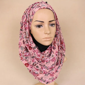 Maryam's Diamond Style Premium Printed Jersey Hijab/Shawl